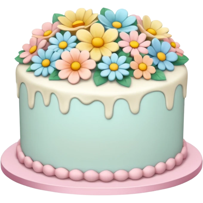 floral cake emoji