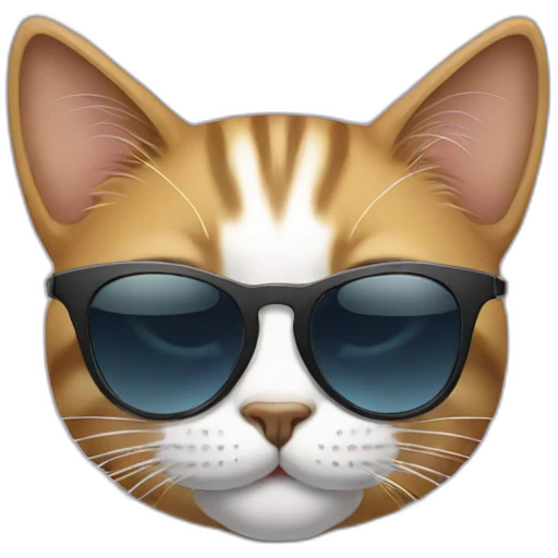 Cat with sunglasses emoji