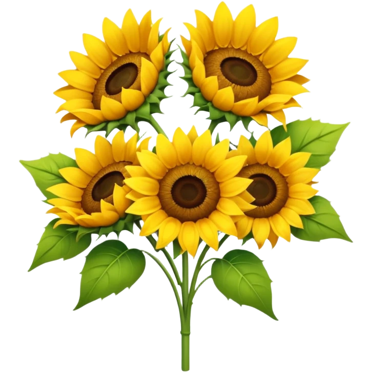 A bouquet of Sunflowers emoji