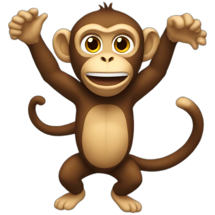Throwing monkey emoji
