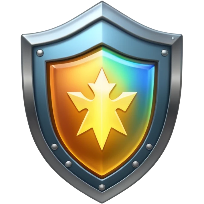 shield with a luminous aura emoji