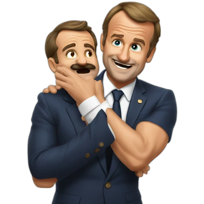 risitas slapping macron funny emoji