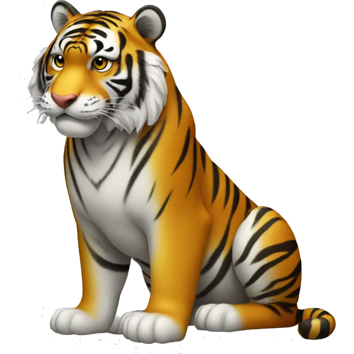 tiger on the trading chart emoji