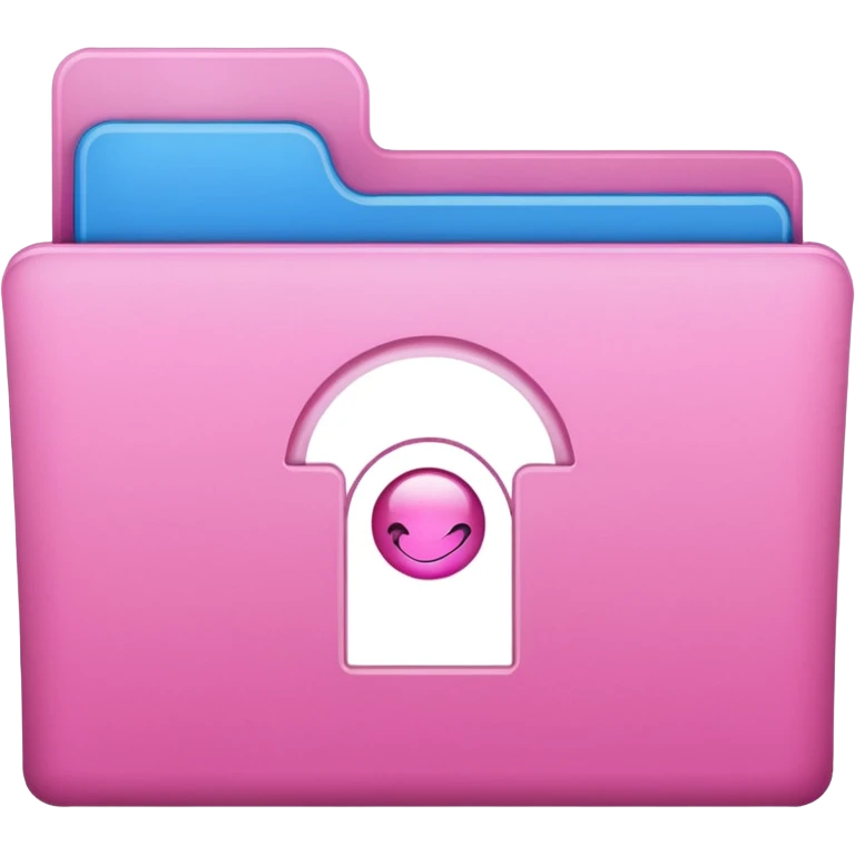 windows 10 folder light giltter pink emoji