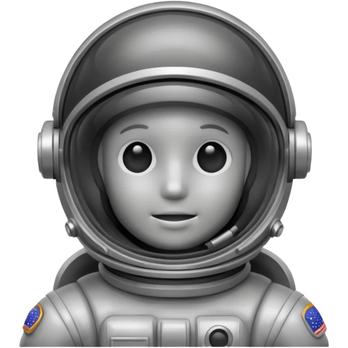 dark grey astronaut helmet  emoji