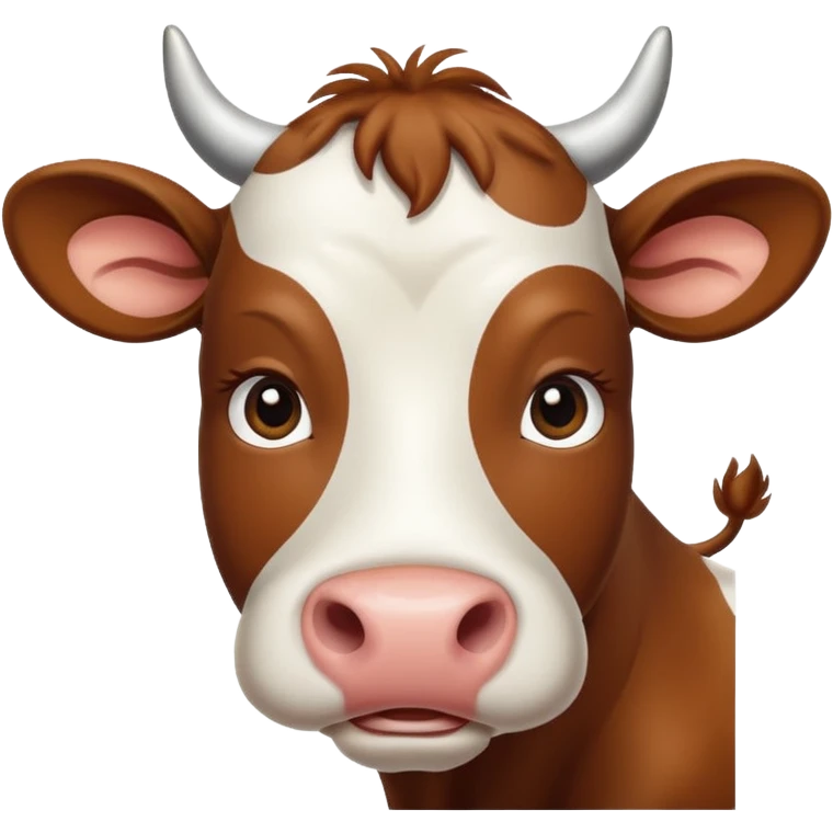 High resolution of A cow emoji