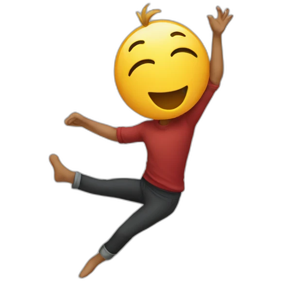 Vertical dancing emoji