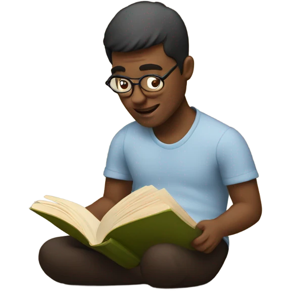 Reading a book emoji