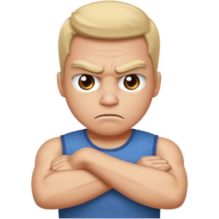 angry face emoji arms crossed emoji