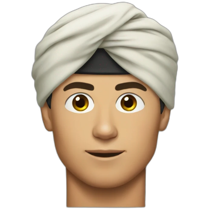 cristiano ronaldo with a turban  emoji