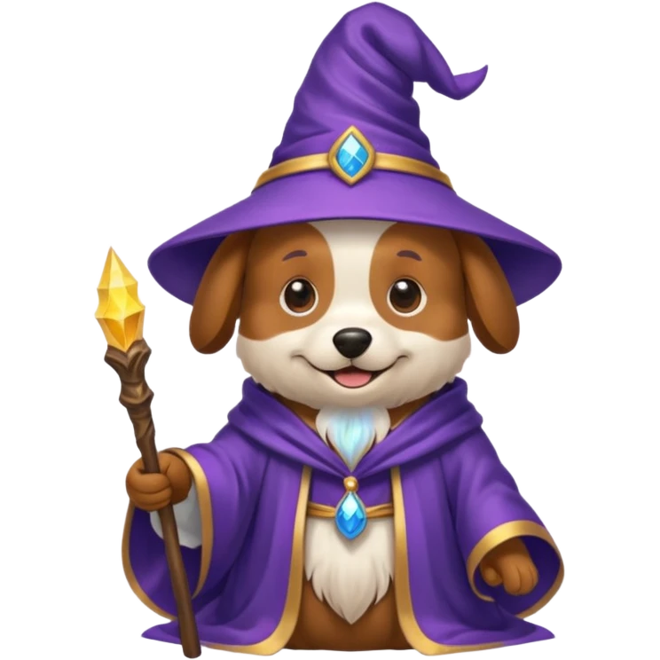 Dog wizard emoji