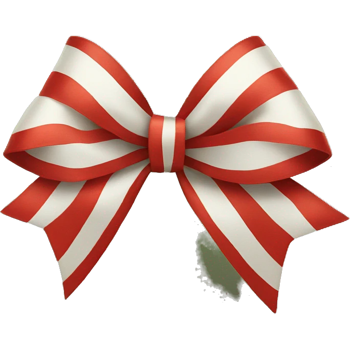 Christmas bow emoji