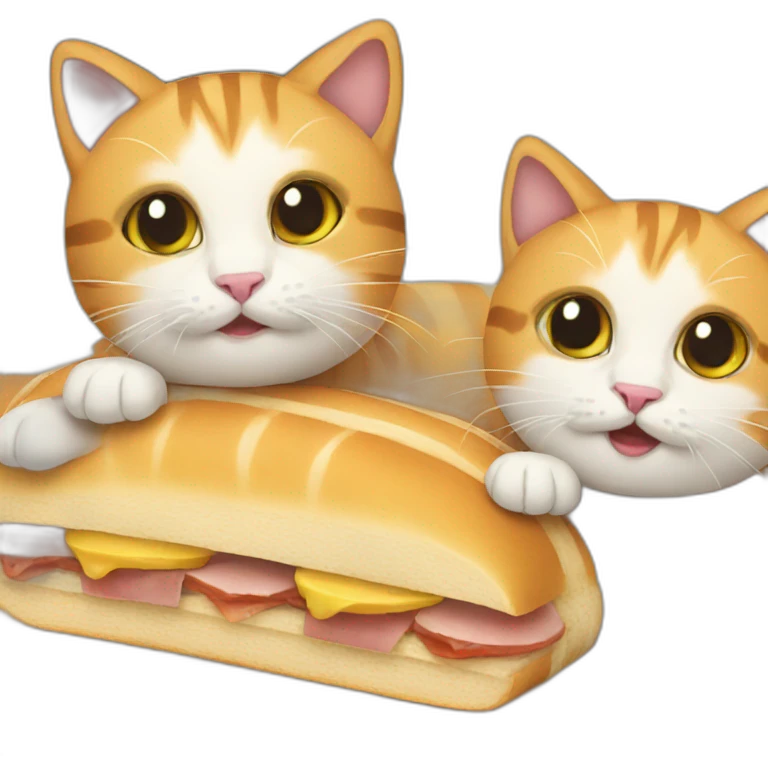 Cat sandwich emoji