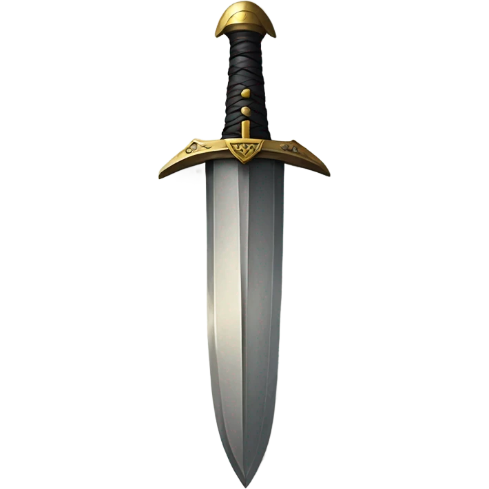 triangle with sword through it emoji