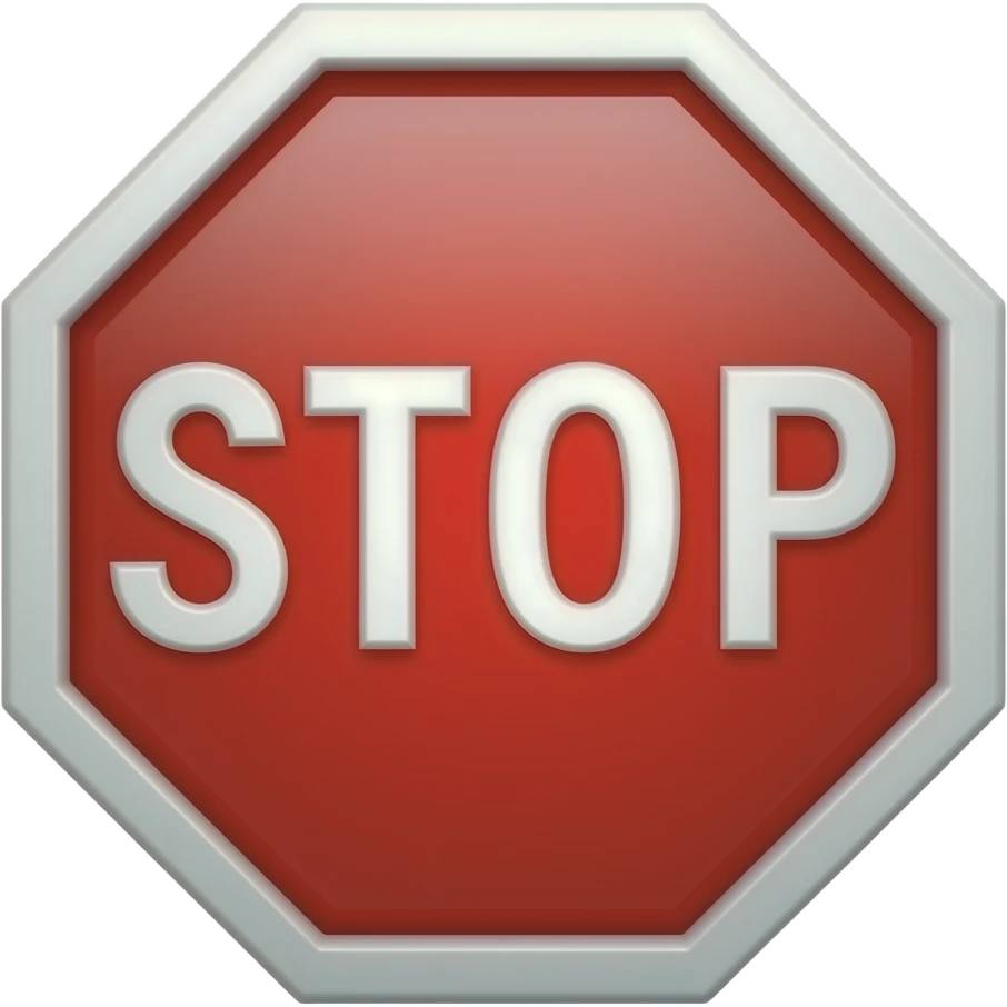 Stop sign emoji
