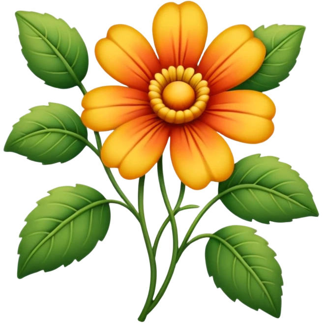 vintage emogie flower emoji