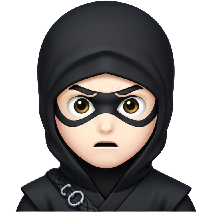 scared ninja emoji