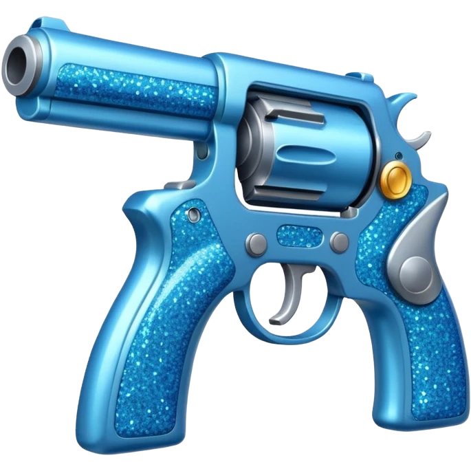 glitter blue cian gun emoji