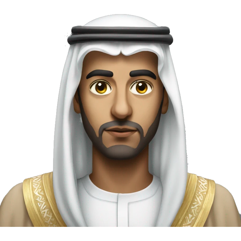 photorealistic  Faisal King of Saudi Arabia serious emoji