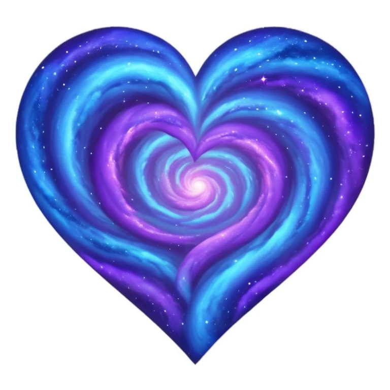 galaxy themed heart emoji