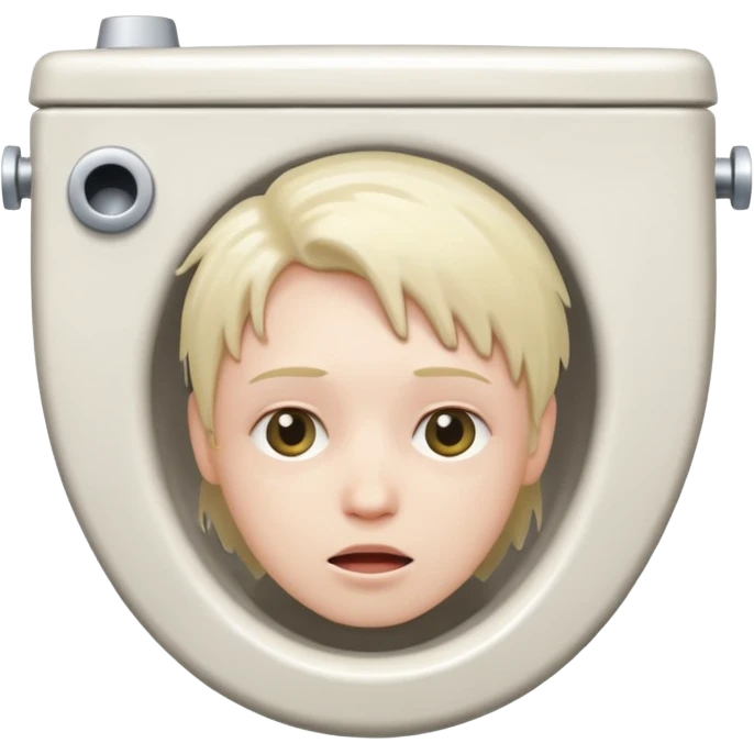 A head in a toilet emoji
