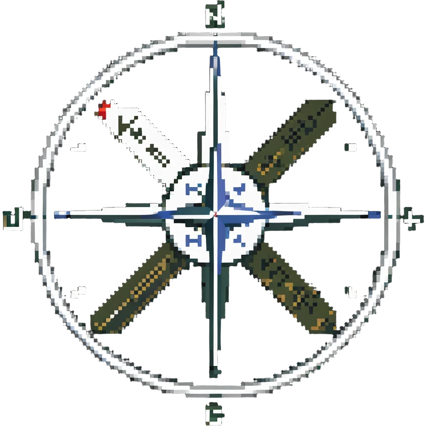 Army tactical compass with NATO symbol emoji