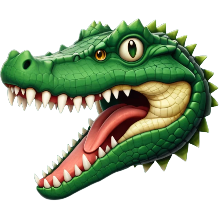 crocodile maw, scary aesthetic, dark emoji