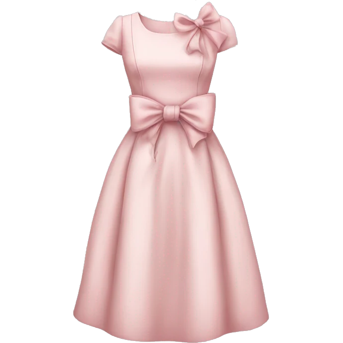 pale pink Vintage bow dress emoji