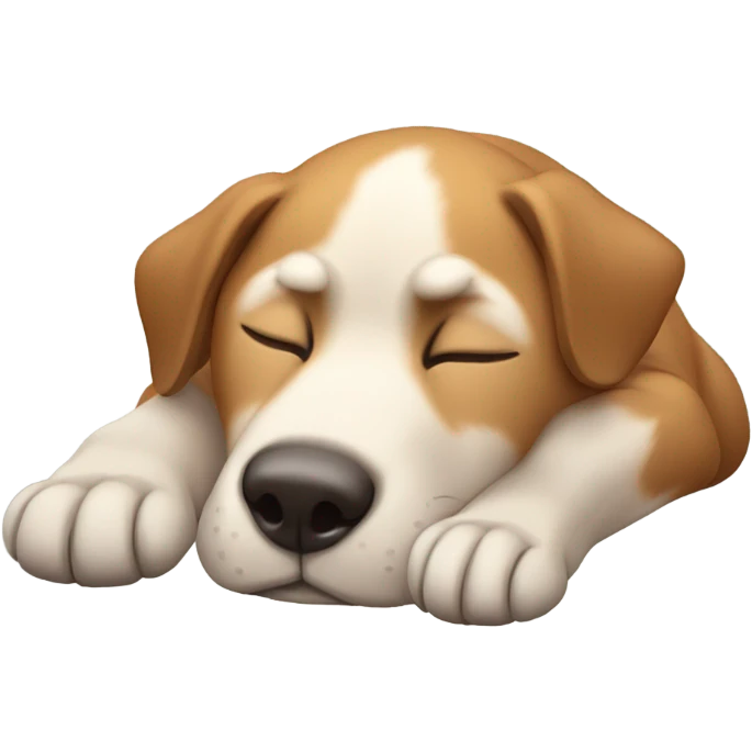 Dog sleeping emoji