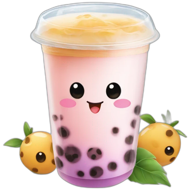 BUBBLE TEA animaux emoji