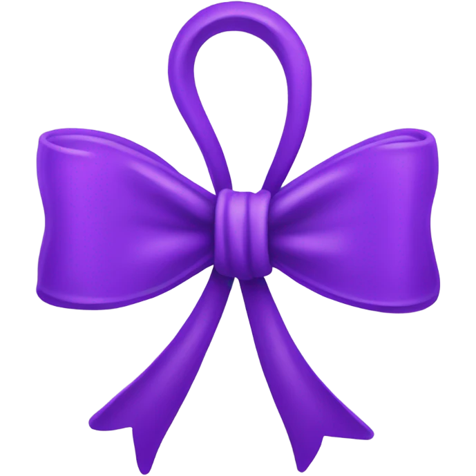 purple bow emoji emoji