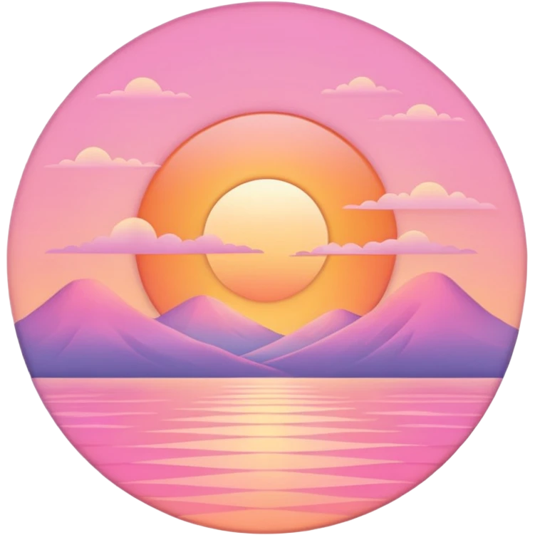Pastel morning sunrise emoji