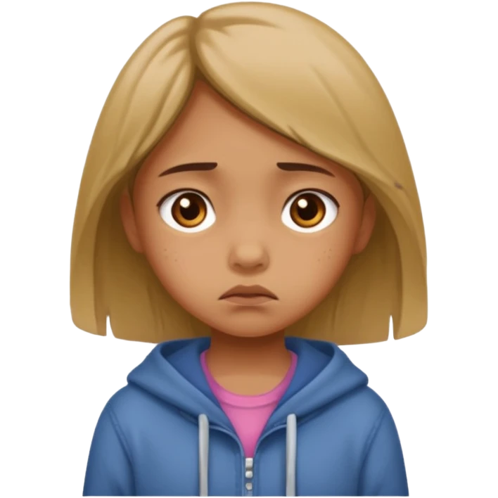 poor begger little girl emoji