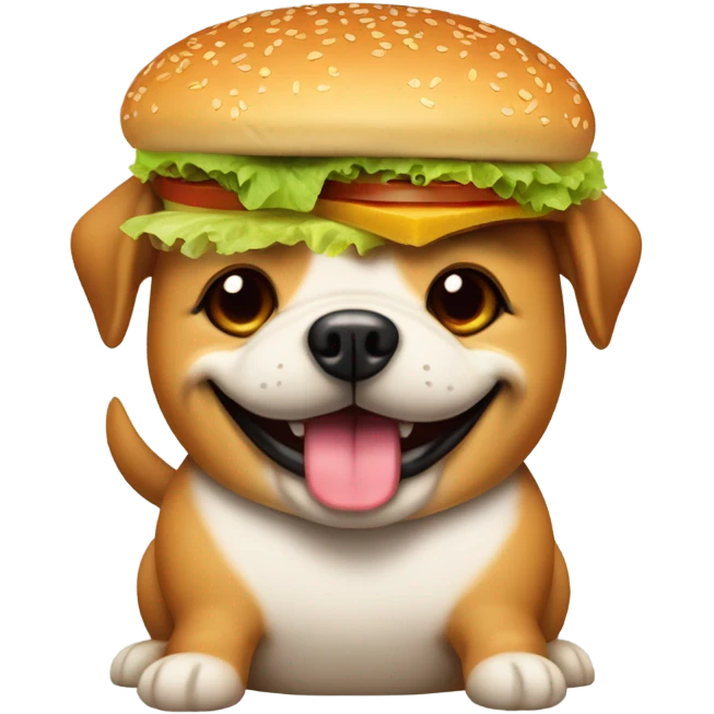 Hamburger dog emoji