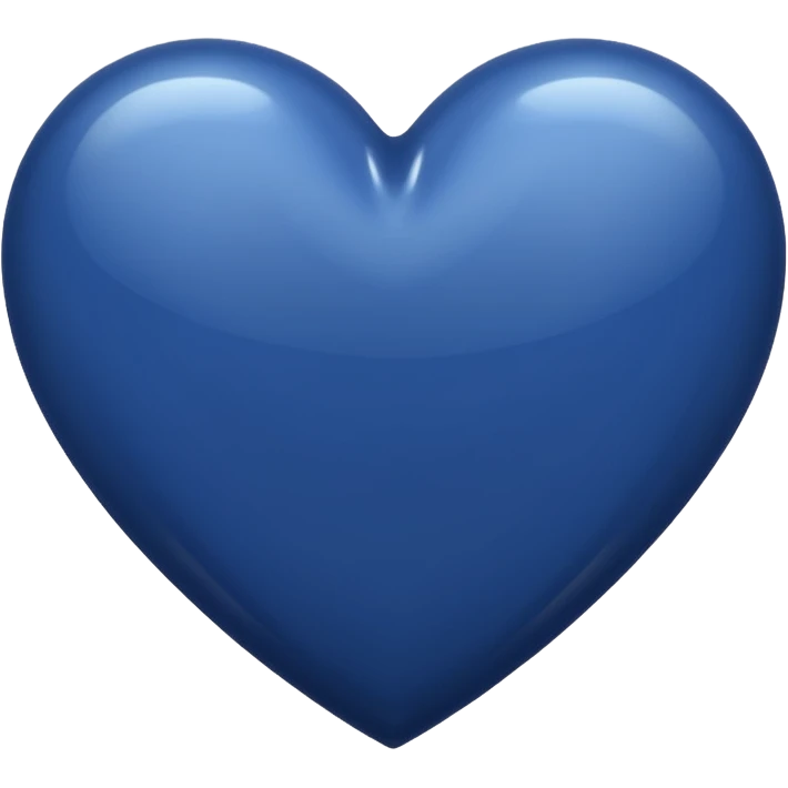 Navy blue heart emoji