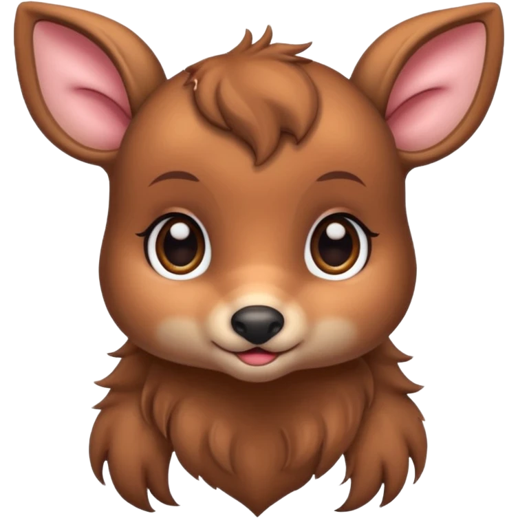 Baby deer with heart eyes  emoji