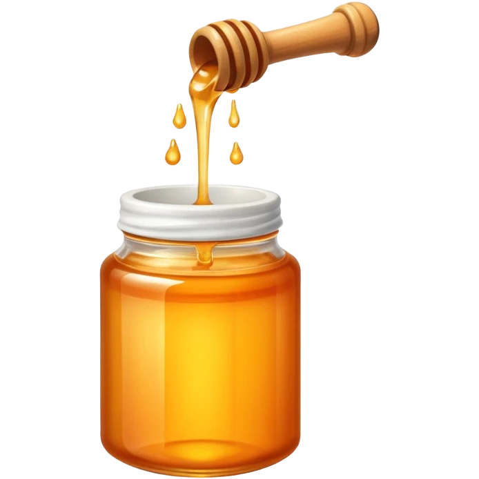 a tube with orange honey inside emoji