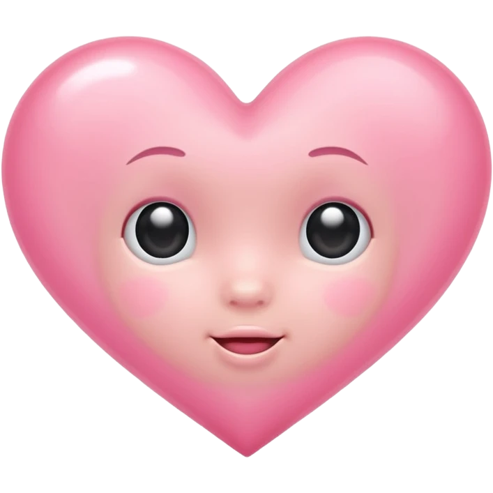 Baby pink heart emoji