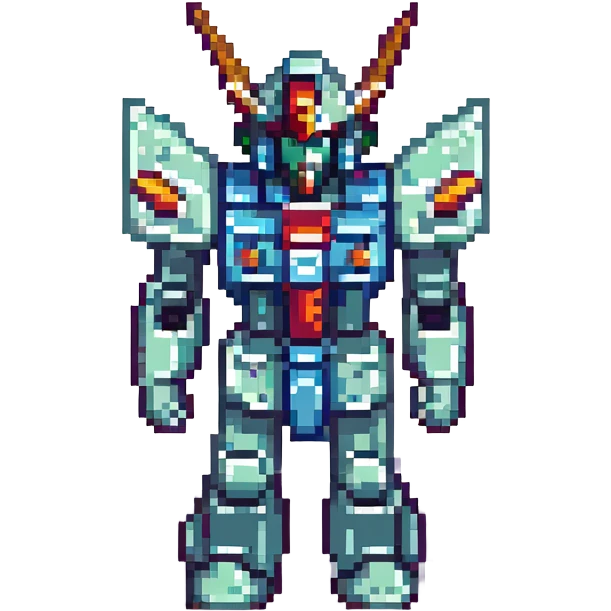Gundam, no background emoji