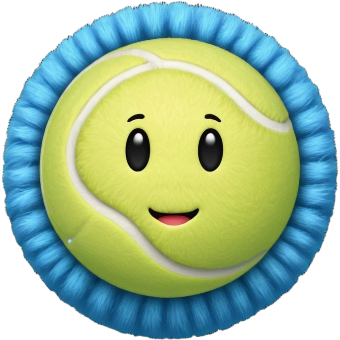 full blue tennis ball emoji