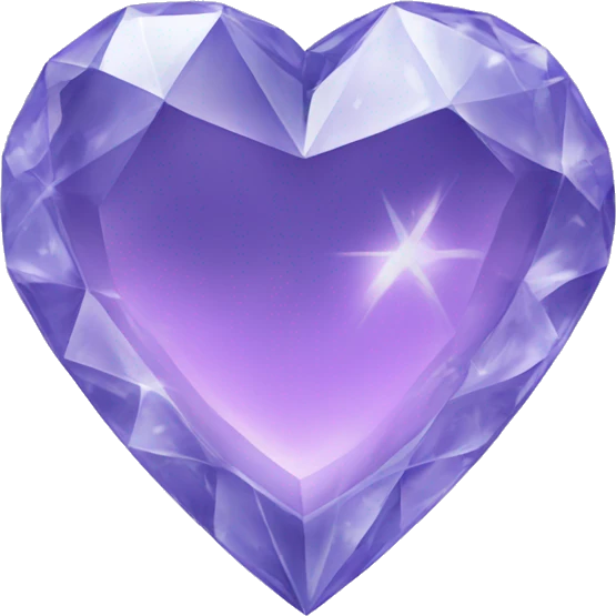 Crystal heart emoji