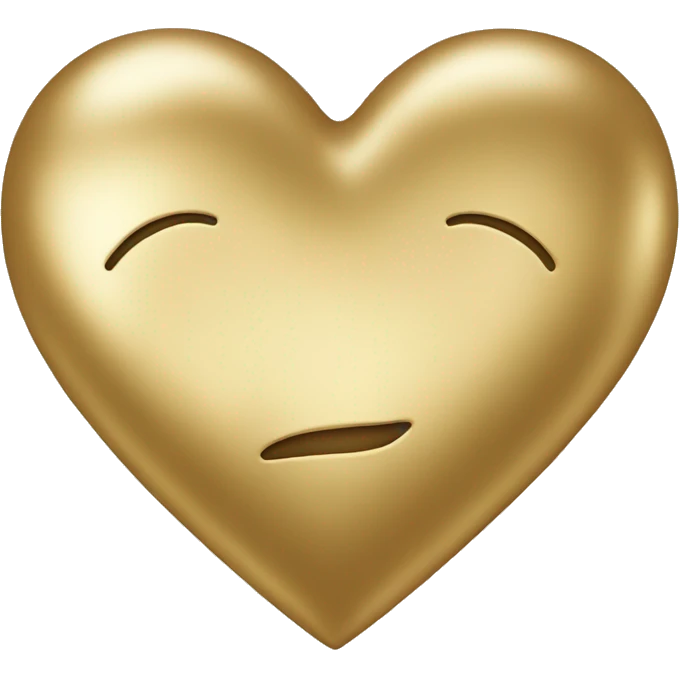 Golden heart emoji