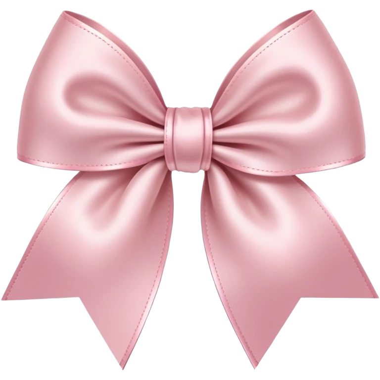 light pink ribbon bow emoji