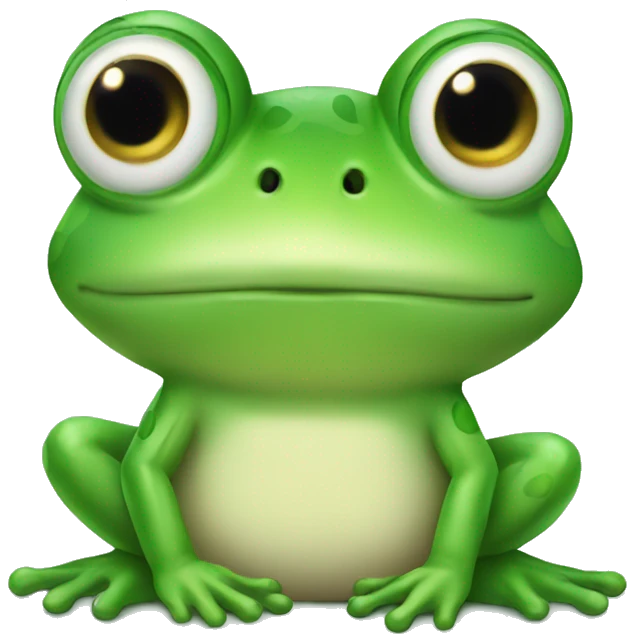 Cute frog  emoji