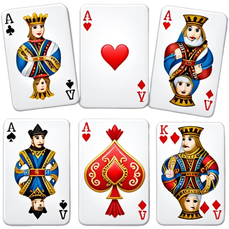 Playing cards pack emoji
