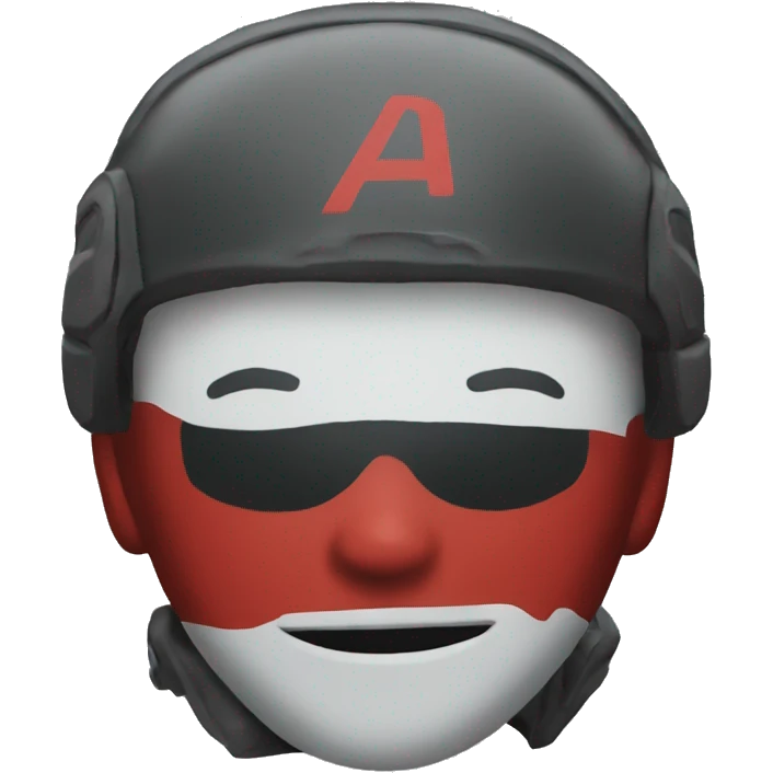 a r6 with red details emoji