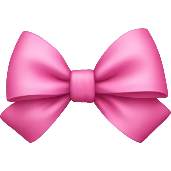 Pink bow emoji