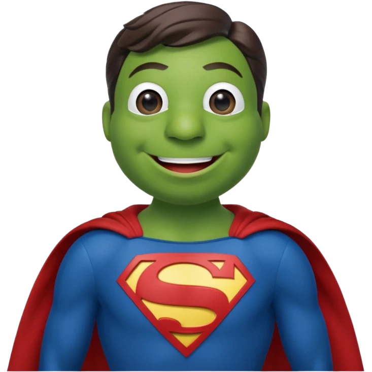 kermit as superman emoji