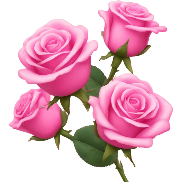 Pink roses emoji
