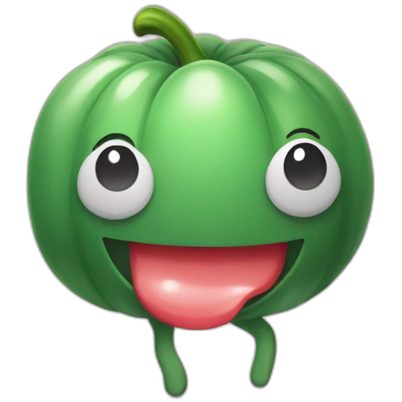 Chat avec pastèque entre les pattes emoji